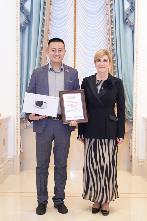 易视界董事长陈奇会晤克罗地亚第四任总统科琳达 中国视保力量闪耀国际舞台