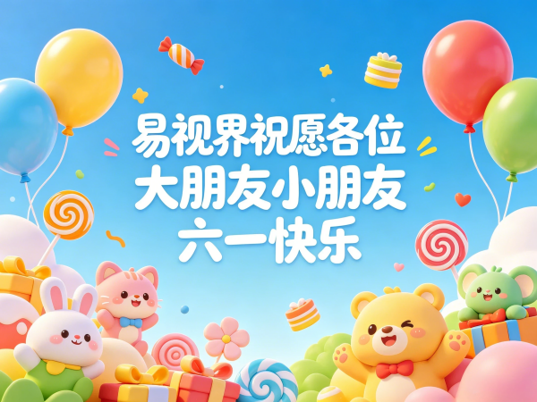 守护明眸，童享六一 | 易视界祝愿大朋友小朋友儿童节快乐