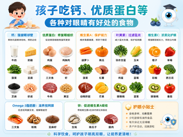 易视界 吃什么食物能减缓青少年近视增长 