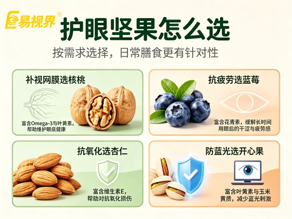 儿童青少年日常护眼吃什么干果  易视界视光中心